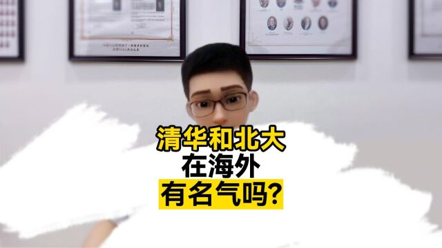 清华和北大在国外有名气吗?