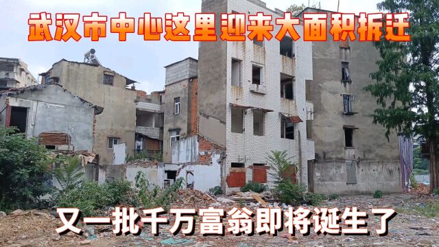 武汉市一地迎来大面积拆迁,又一批千万富翁即将诞生了,农民羡慕吗