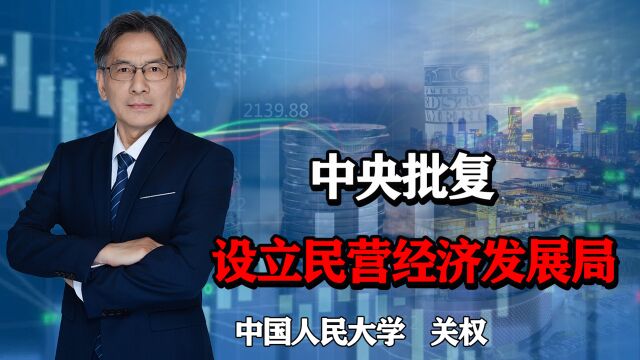 中央批复,设立民营经济发展局,重视程度拉高,民营经济要发力了