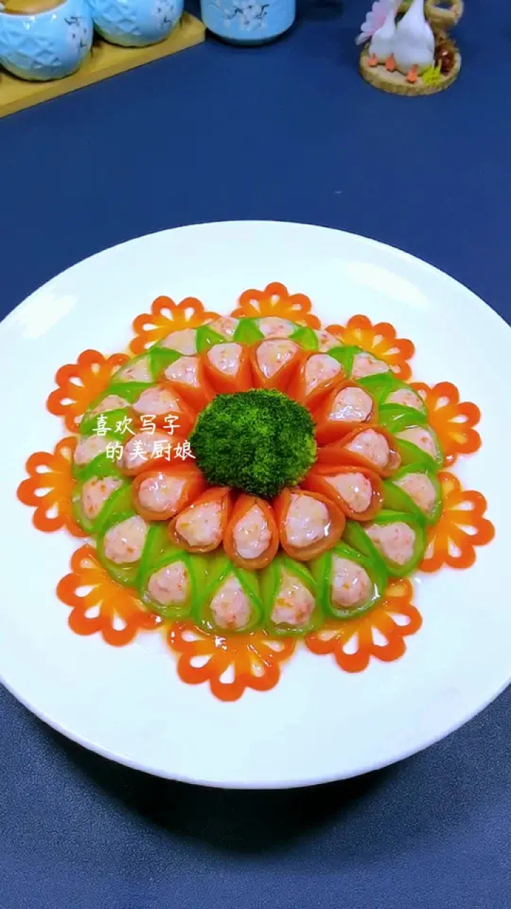 果蔬刻花刀三件套做美食摆盘简单又好看#美食#美厨娘原创美食#果蔬