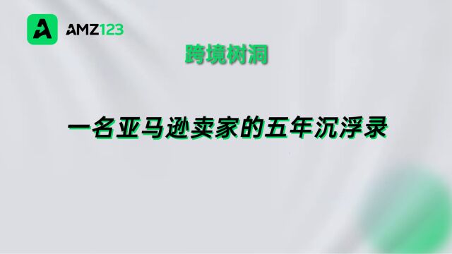 跨境树洞:一名亚马逊卖家的五年沉浮录