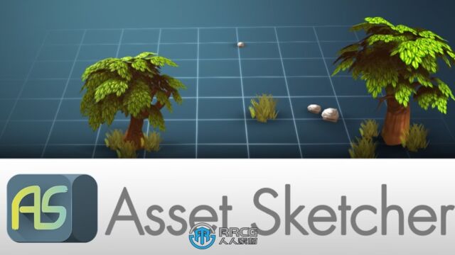 Asset Sketcher场景模型资产布景Blender插件 演示视频 RRCG