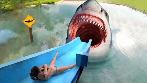 如果有人掉进了鲨鱼的嘴里，你会去拯救他吗？第一视角带你体验！