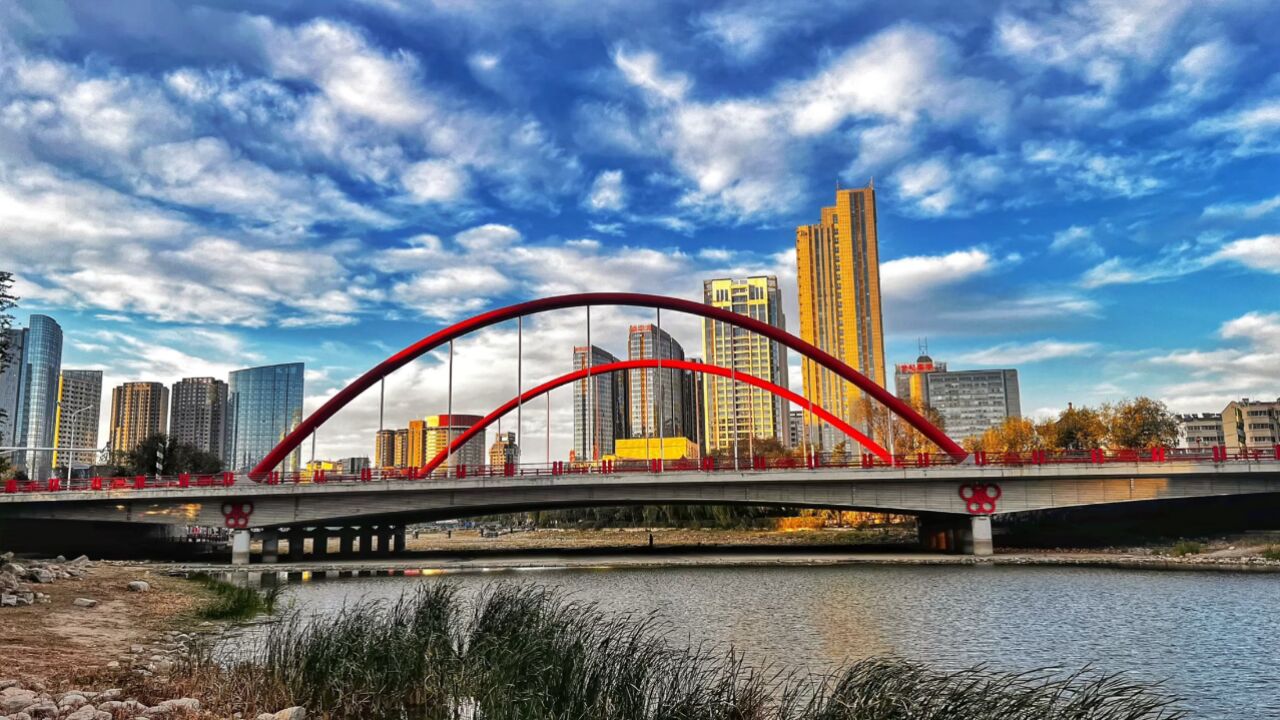 初冬潍坊自由行 傍晚漫步白浪河