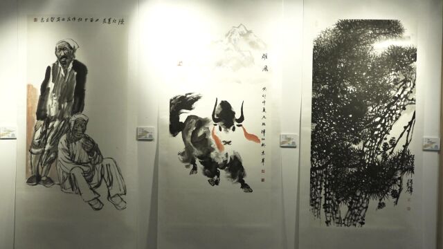 “纪念一带一路倡议10周年当代书画名家邀请展”在中国生态书画院开幕