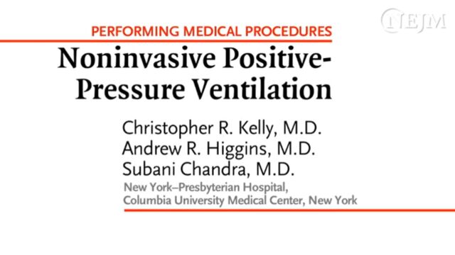 Noninvasive PositivePressure Ventilation