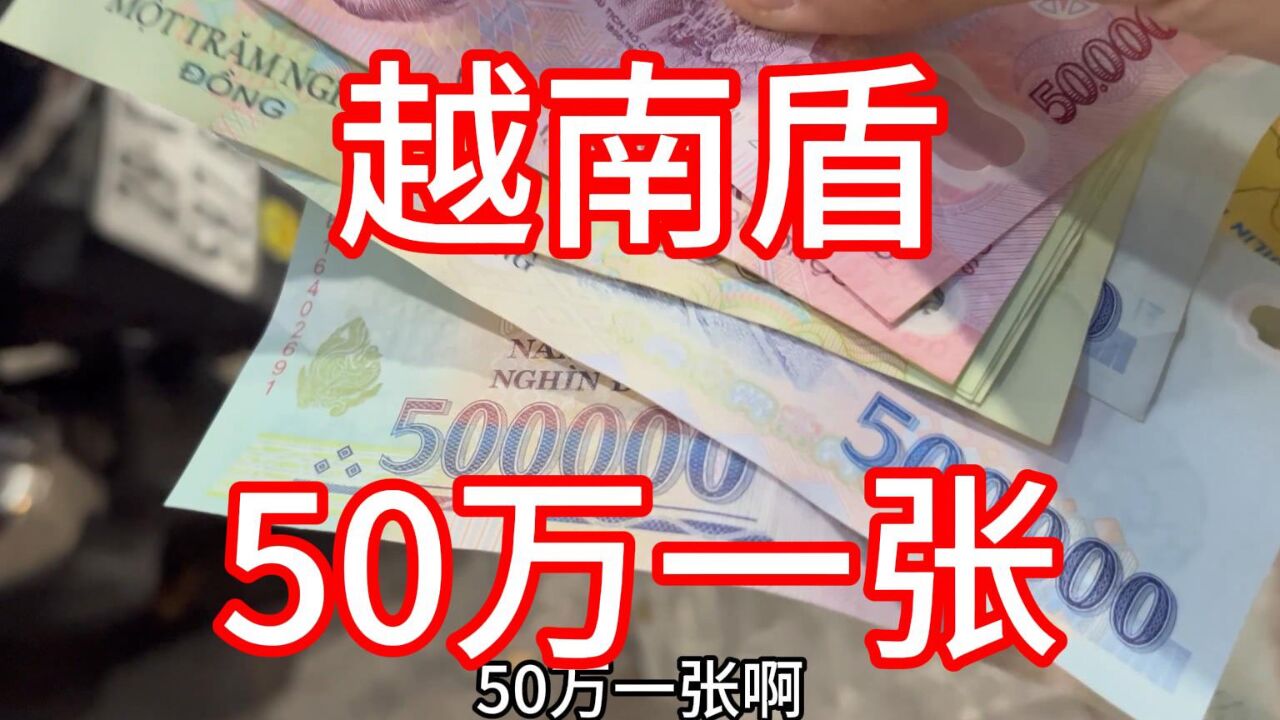 越南盾50万一张