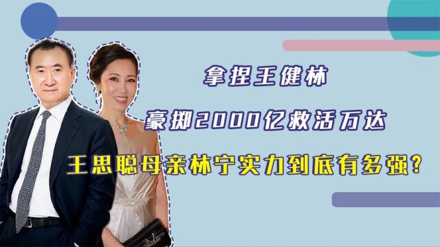 拿捏王健林,豪掷2000亿救活万达,王思聪母亲林宁实力到底有多强