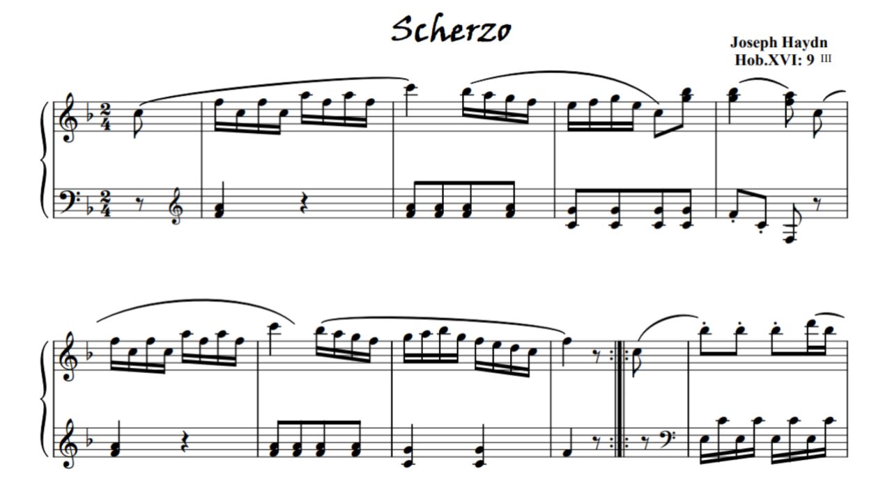 海顿-f大调奏鸣曲(hob.