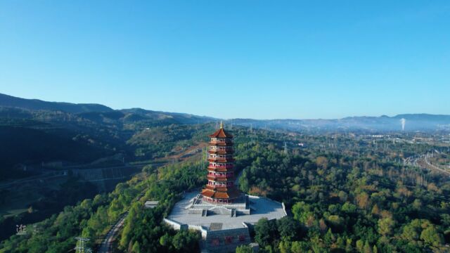 山西和顺文昌塔美丽景色