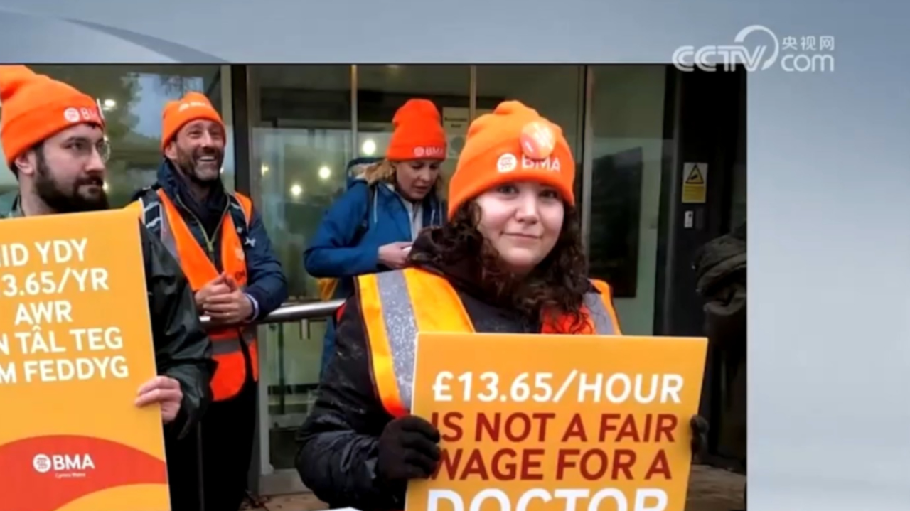 英国威尔士地区初级医生再次举行罢工