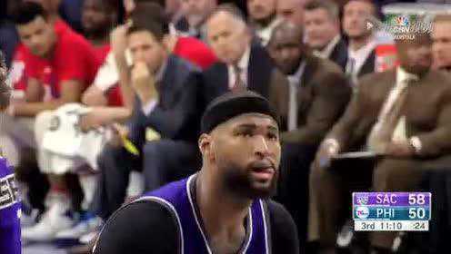 《NBA比赛集锦》国王vs76人第3节精编 沙里奇不看人妙传太风骚