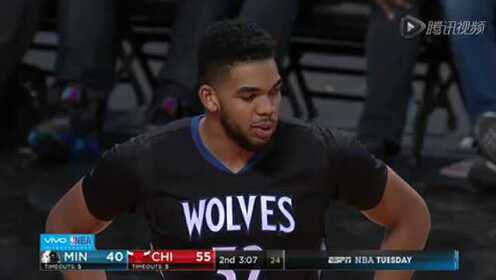 《NBA全场回放》【回放】森林狼vs公牛第2节 森林狼外线开花掀起高潮