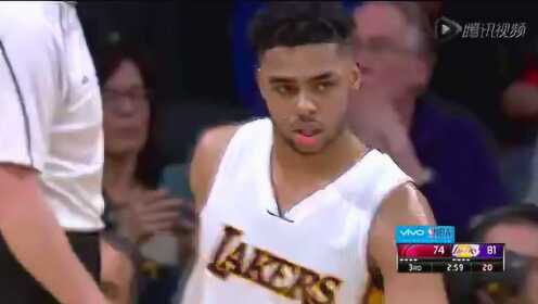 《NBA全场回放》【回放】骑士v湖人第3节 拉塞尔连续命中颜射三分