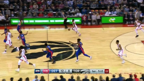 《NBA全场集锦》【得分】迫击炮上瞄95度 洛瑞不讲理急停干拔三分打懵活塞