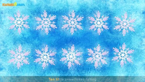 Ten Little Snowflakes  Winter Song for Kids Christmas Songs and Nursery Rhymes from Dave and Ava