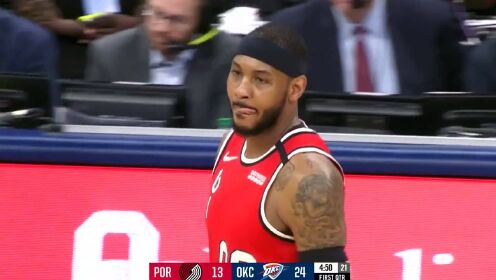 《NBA全场集锦》【球星】利拉德vs雷霆集锦 全场34分6助攻完美表现却空砍