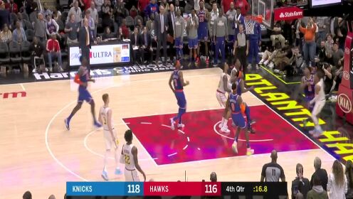 《NBA全场集锦》【原声】尼克斯136-131老鹰 特雷杨空砍42分加时惜败