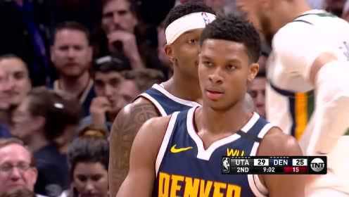 《NBA全场回放》【原声回放】爵士vs掘金第2节 格兰特带球突破跳投打进补血