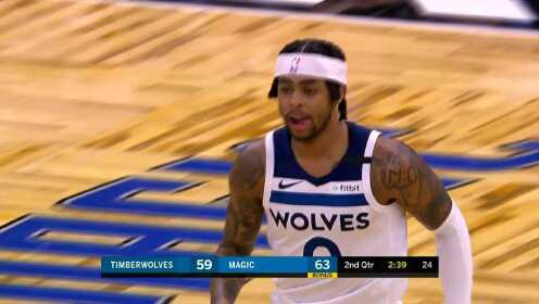 《NBA全场集锦》再来一炮依旧稳的不行！拉塞尔手感超神三分再中