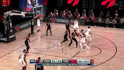 《NBA全场回放》【原声回放】开拓者vs猛龙第3节 洛瑞超远三分迎射