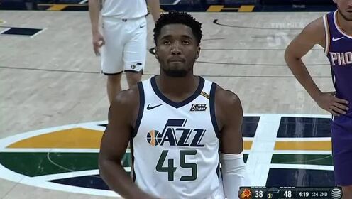 《NBA全场回放》【原声回放】太阳vs爵士第2节 布克高抛连线布里奇斯挂筐暴扣
