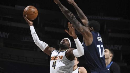 《NBA全场集锦》有吨位仍不失灵动！米尔萨普中路突破上篮取分轻松写意