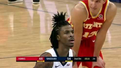 《NBA全场回放》NBA季前赛：老鹰vs灰熊第2节英文原声回放