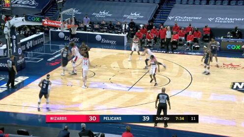《NBA全场集锦》亚当斯急中生智 锡安篮下一挑二稳稳命中