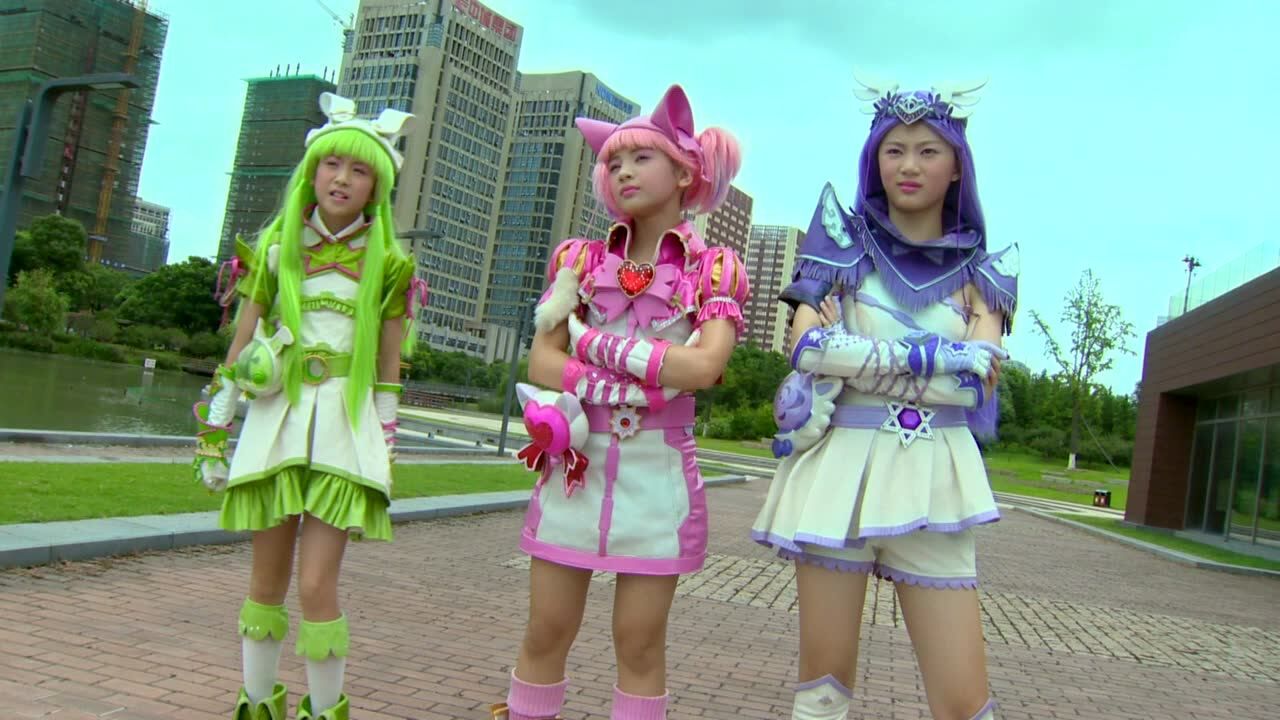 舞法天女第二季:三位天女变身对抗伪侠客_腾讯视频