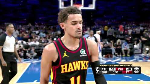 《NBA全场集锦》老鹰vs费城第3节中文解说回放