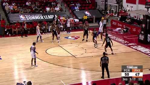 《NBA全场集锦》【原声】NBA夏季联赛：开拓者70-79太阳 穆迪埃13分11助攻
