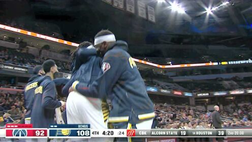 《NBA全场集锦》戏耍奇才整道防线 勒维尔见缝插针送上逆天拉杆