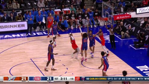 《NBA全场集锦》【纯享】雷霆vs活塞精华回放 亚历山大33+7 活塞逆转雷霆止连败