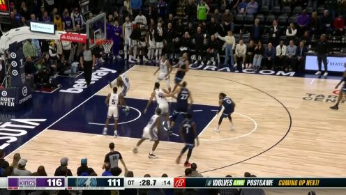 《NBA全场集锦》一招锁定胜局！福克斯连线莱尔斯禁区暴扣收割比赛