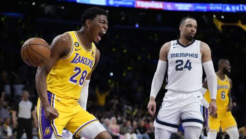 洛杉矶湖人_NBA季后赛：灰熊85-125湖人_【纯享】灰熊vs湖人精华回放湖人多点开花主场大胜灰熊晋级西部半决赛_高清