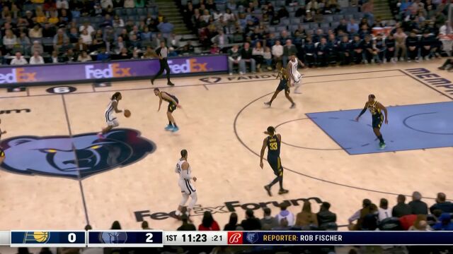 回顾步行者vs灰熊交手记录 莫兰特大战哈利伯顿