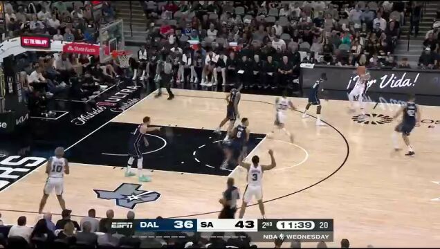 独行侠vs马刺英文原声全场回放