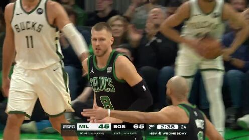 《TOP时刻》23日NBA最佳扣篮 波尔津吉斯勇猛无比残暴隔扣大洛