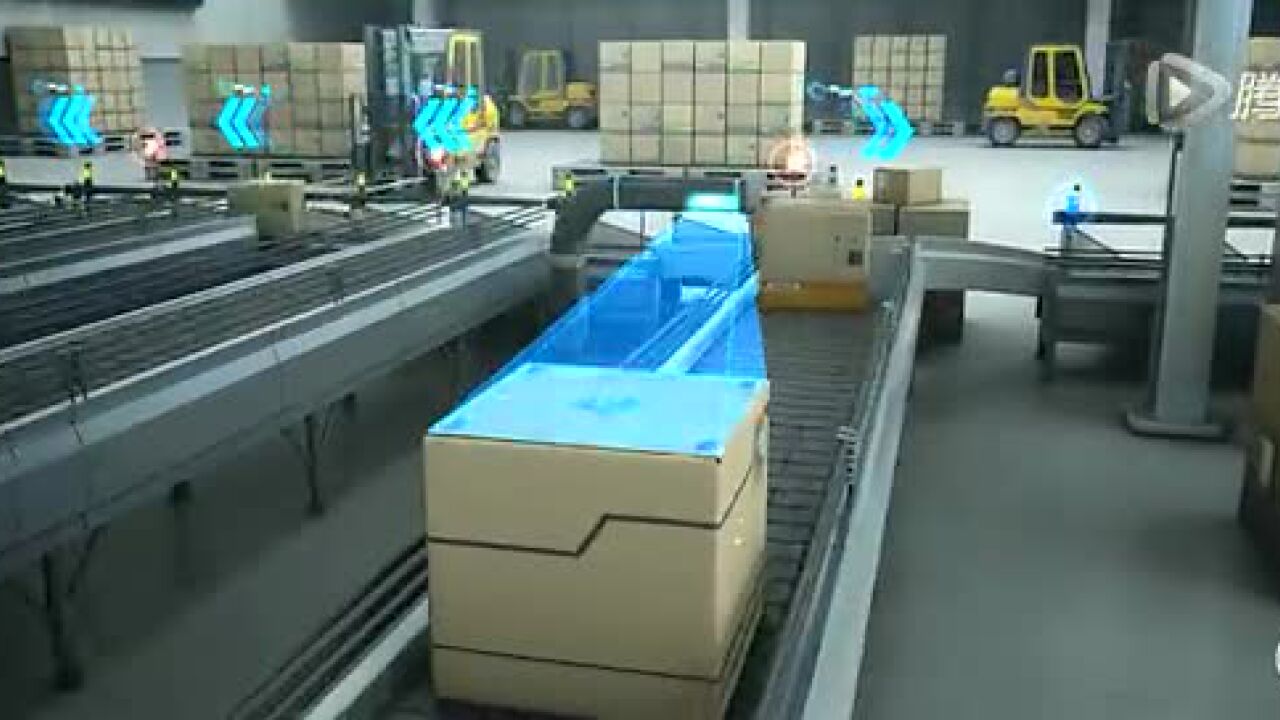 高清实拍物流配送企业宣传片智能仓储视频素材_高清