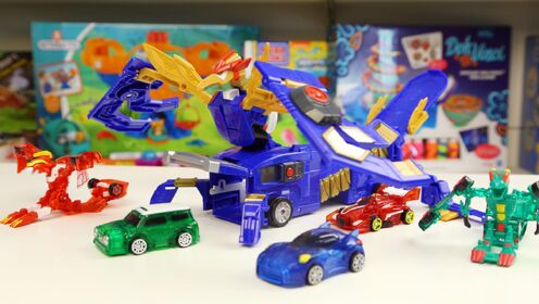 魔幻车神终极车神 凤凰要塞巨形车神 双重变形