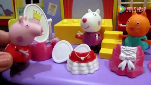 粉红猪小妹的化装舞会派对 小猪佩奇弹琴朋友们跳舞  亲子游戏玩具动画片视频