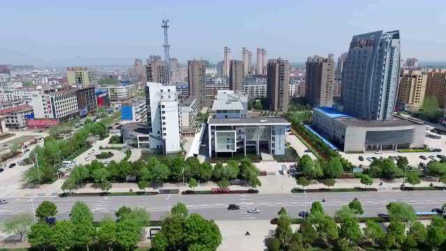 航拍 固始  霸气 县政府