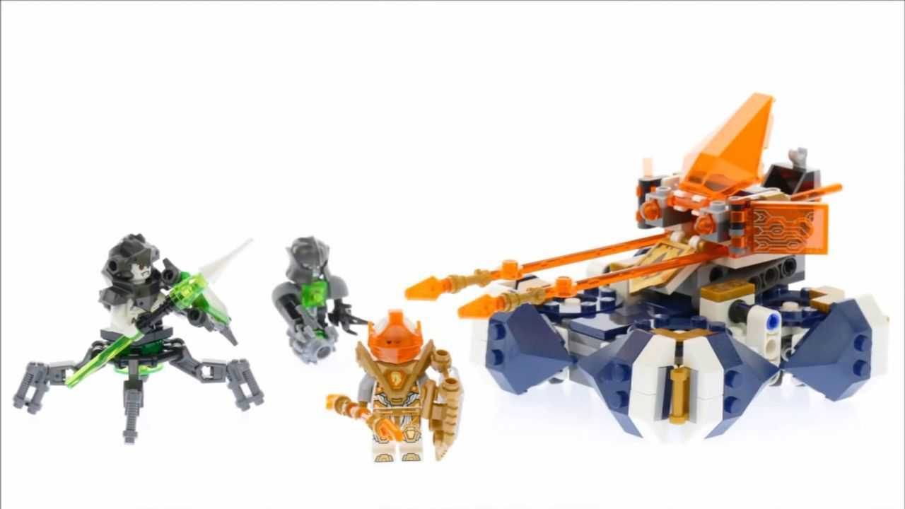 快速搭建乐高积木未来骑士团系列72001兰斯的旋转长枪战车