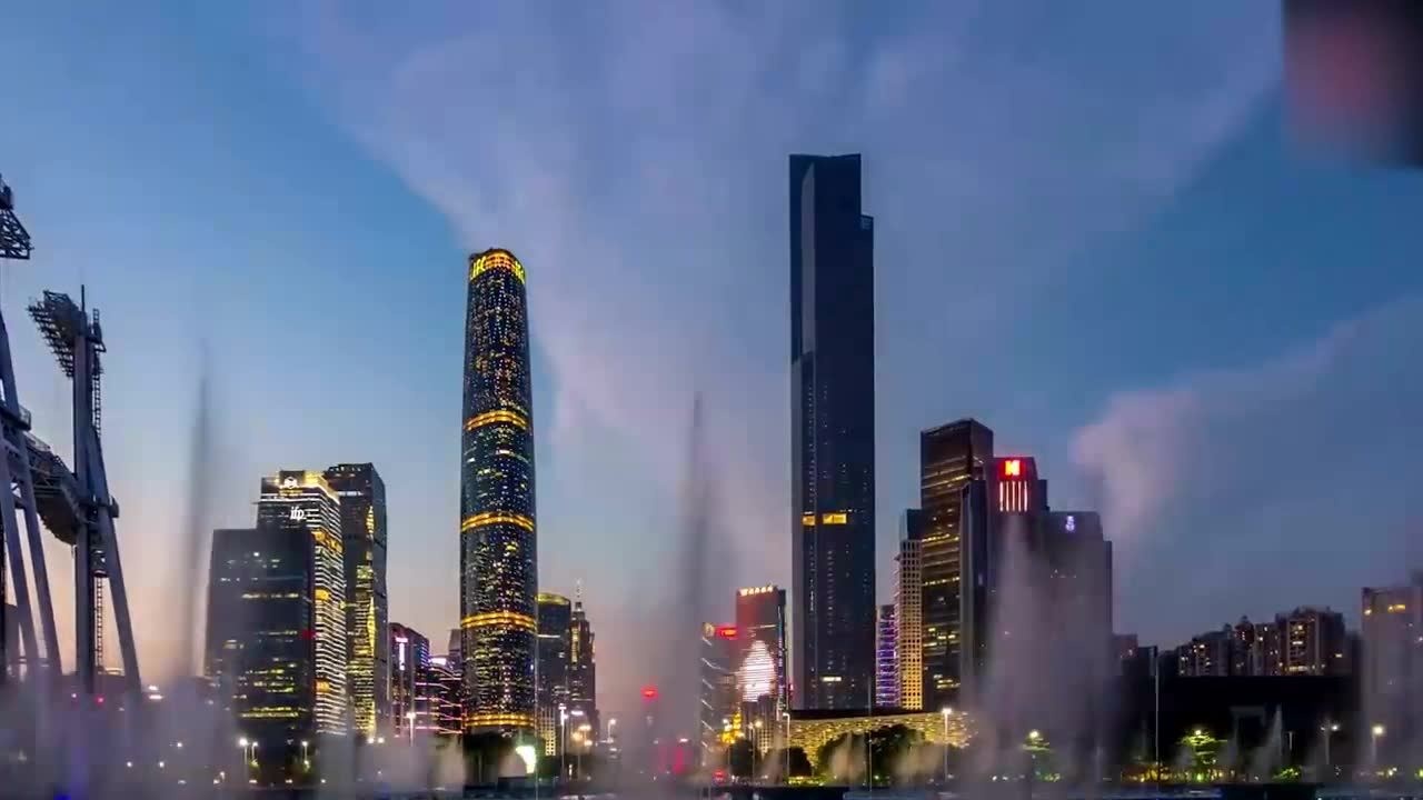 广州航拍城市风光建筑独特风景？太壮丽了！_高清1080P在线观看平台_腾讯视频