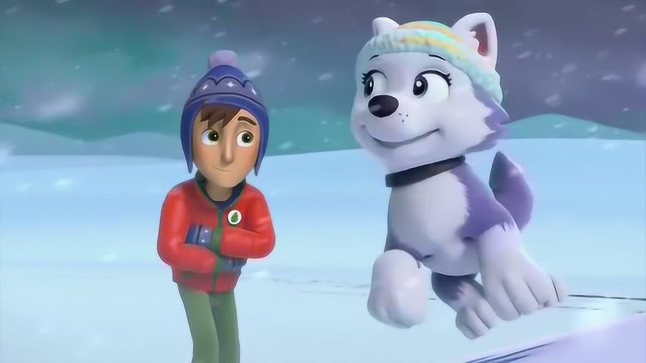 汪汪队暴风雪来了外面冷到鼻子会结冰呀