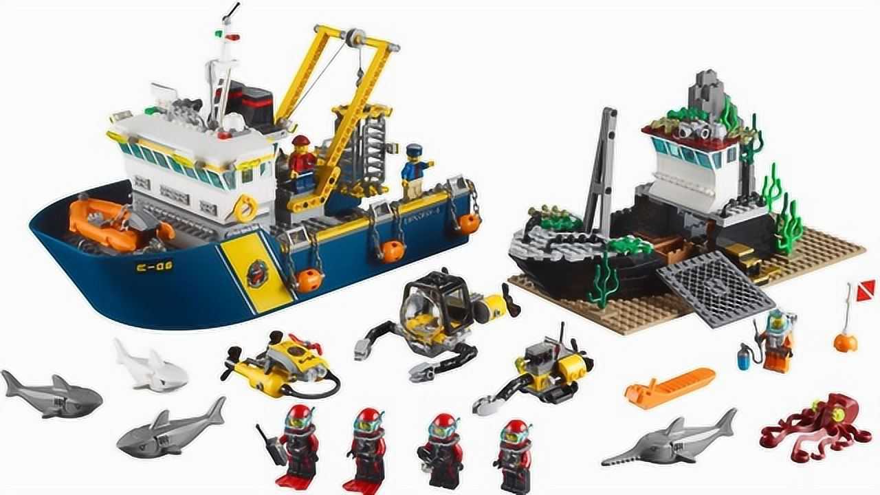 坏雪的乐高仓库乐高lego乐高城市60095深海探险勘探船评测