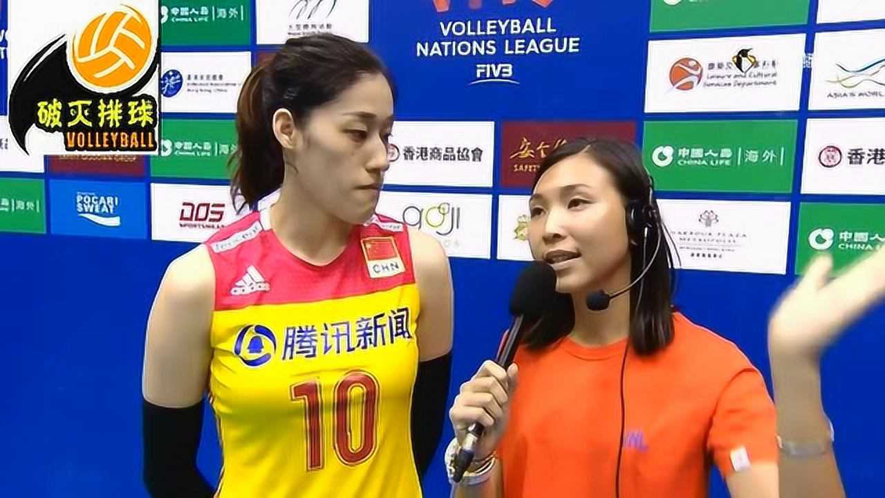 香港站3:0横扫日本,中国女排刘晓彤赛后采访:今天我们困难时没乱!