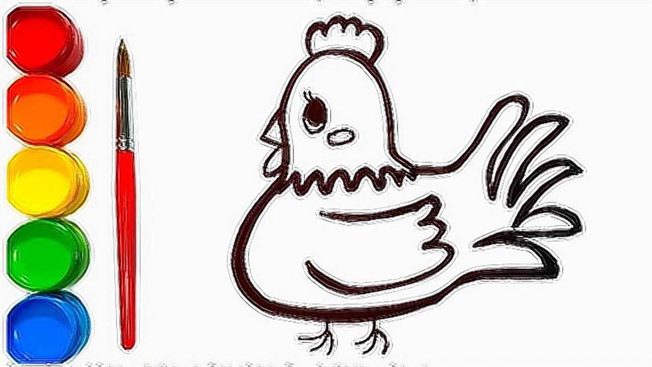 趣味简笔画:画漂亮小鸡