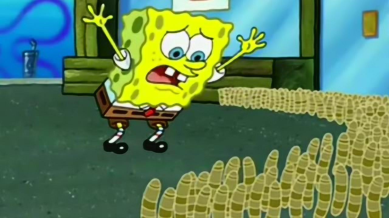 腾讯视频】 卡通动画片蟹堡王却遭遇线虫大军的入侵，海绵宝宝：最美好的一天